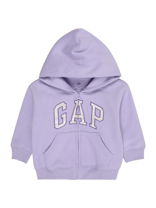 GAP Sweatjakke  grå / lilla / hvid