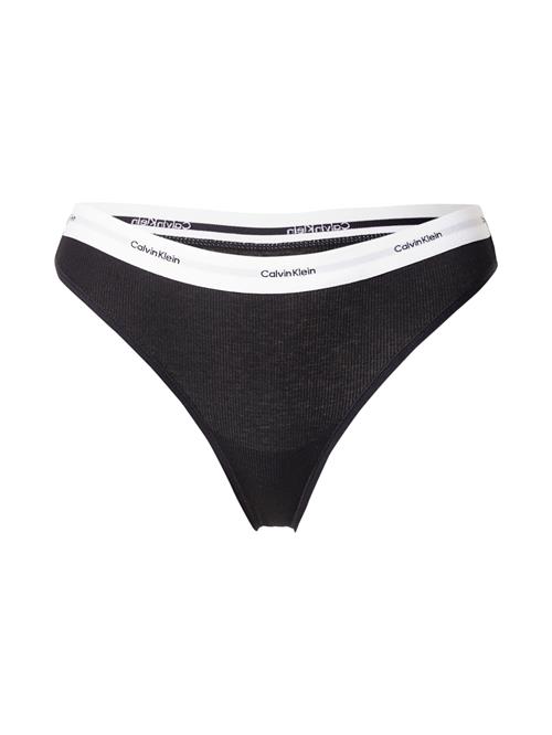 Calvin Klein Underwear String  sort / hvid