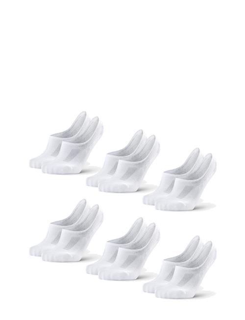 No-Show Cotton Socks 6-Pack Danish Endurance White