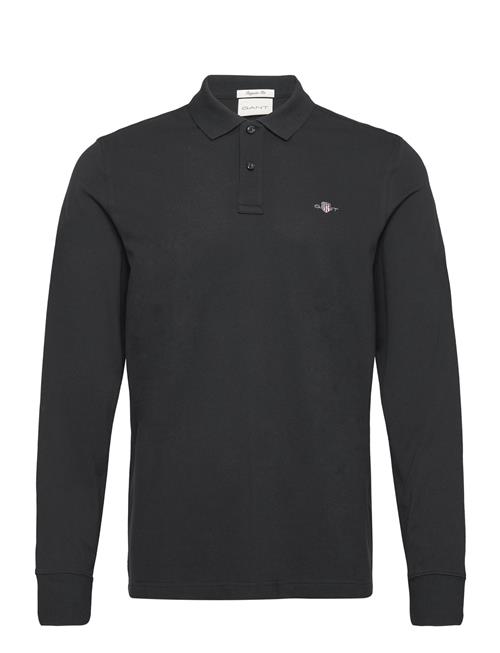 Reg Shield Ls Pique Rugger GANT Black