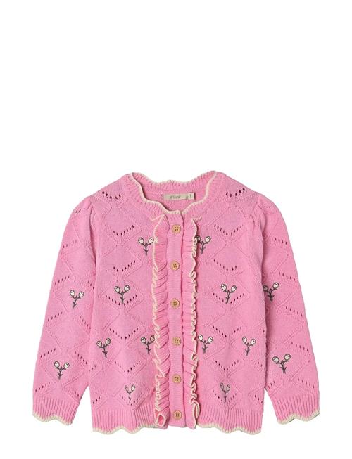 Mela Flower Cardigan Fliink Pink