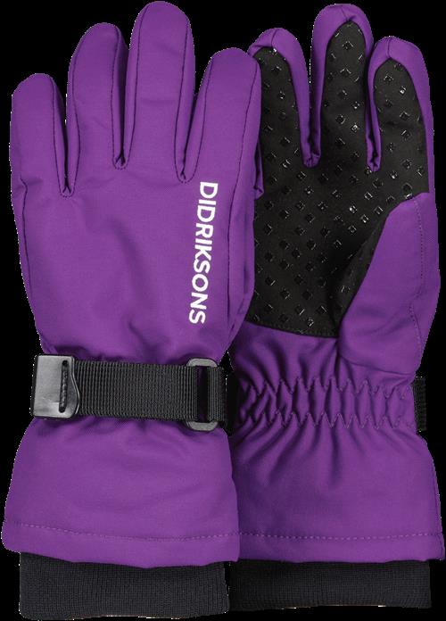 Didriksons Biggles 3 Handsker Royal Purple  Royal Purple-6-8 Y  Lilla  6-8 år  kvinde