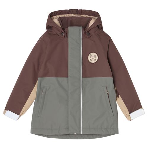 Kuling Sarek Skijakke Green/brown/sand Blocking  104cm  Brun  104 cm  Unisex