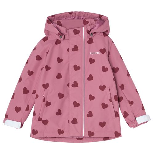 Kuling Sarek Skijakke Mauve Hearts  116 cm  Lilla  116 cm  Unisex