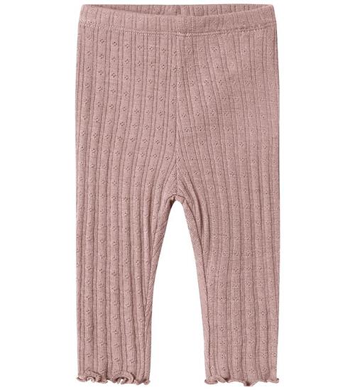 Name It Leggings - Uld/Silke - Rib - NbfWossa - Antler