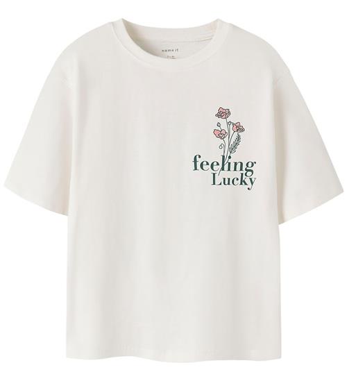 Name It T-shirt - NkfNyttanna - Cloud Dancer m. Print