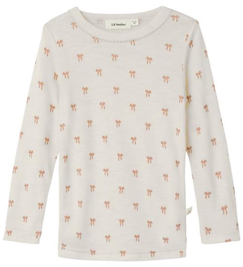Lil' Atelier Bluse - Uld/Modal - NmfNalu - Turtledove/Melange