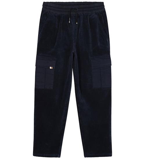 BOSS Fløjlsbukser - Navy