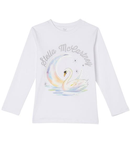 Stella McCartney Kids Bluse - Hvid m. Svane