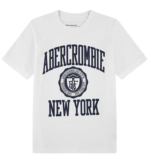 Abercrombie & Fitch T-shirt - Bright White m. Navy