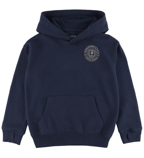 Abercrombie & Fitch Hættetrøje - Navy Blazer m. Print