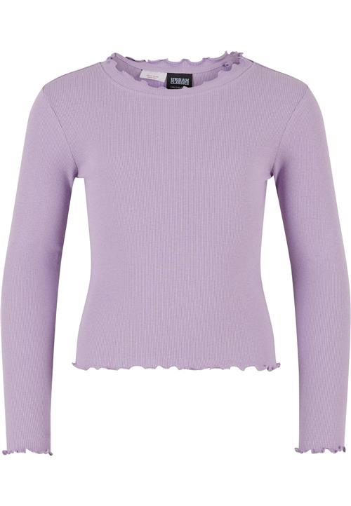 Urban Classics Overdel 'Girls Short Rib Longsleeve'  lilla