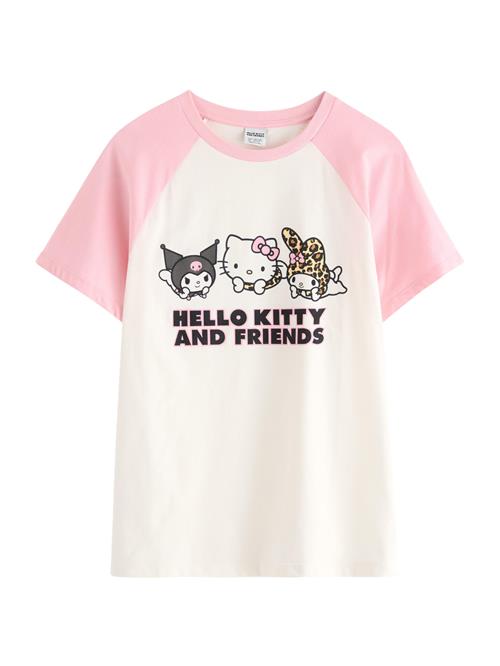 Lindex Bluser & t-shirts 'Hello Kitty'  mørkegrå / lyserød / sort / offwhite