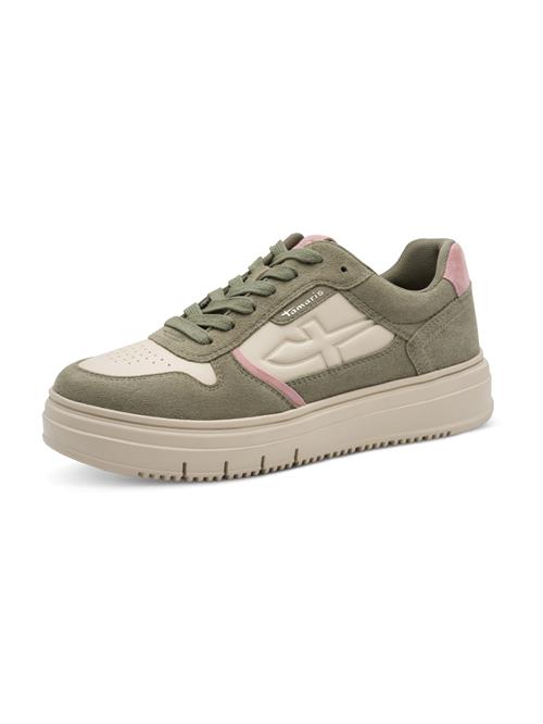 Tamaris Sneaker low  kit / oliven / lyserød