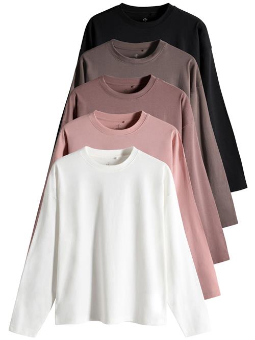 The Set Shirts  umbra / lysviolet / gammelrosa / sort / hvid