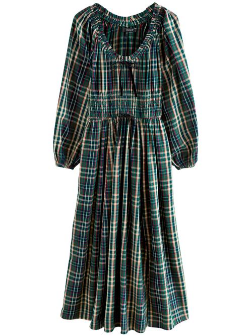 Next Kjole  navy / khaki / mørkegrøn / rød