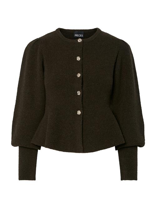 PIECES Cardigan 'PCAnnie'  mørkebrun