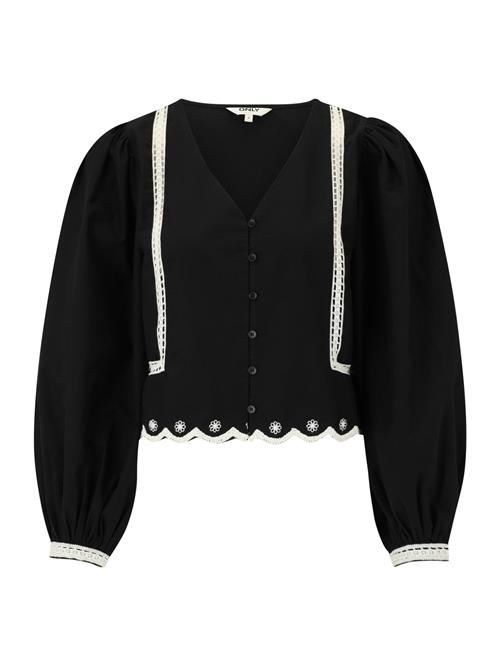Only Petite Bluse 'ONLOYA'  sort / hvid