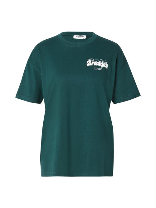 Sublevel Shirts  mørkegrøn / hvid