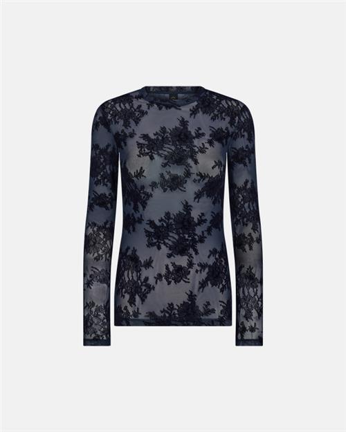 Bluse "Blonde" | Polyamid | Navy