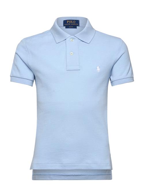 Slim Fit Cotton Mesh Polo Shirt Ralph Lauren Kids Blue