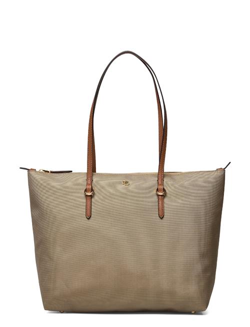 Nylon Medium Keaton Tote Bag Lauren Ralph Lauren Beige
