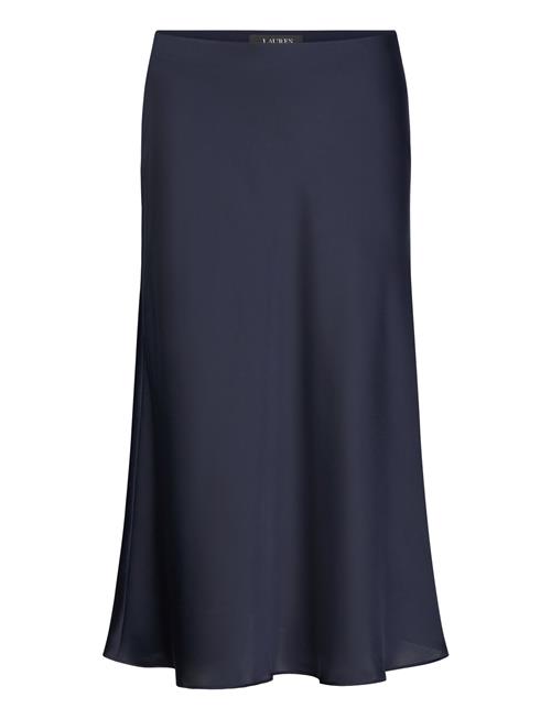 Satin Charmeuse Midi Skirt Lauren Ralph Lauren Navy
