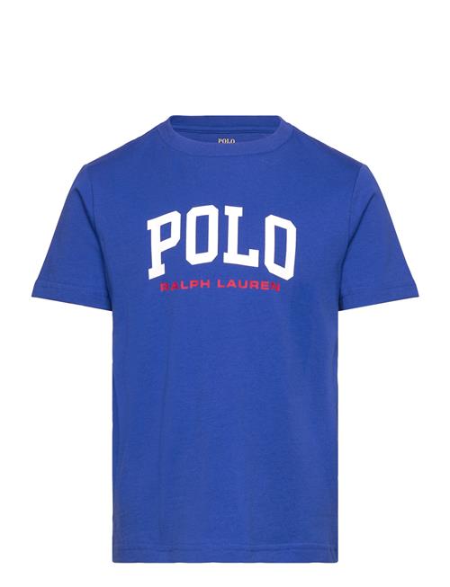 Logo Cotton Jersey Tee Ralph Lauren Kids Blue