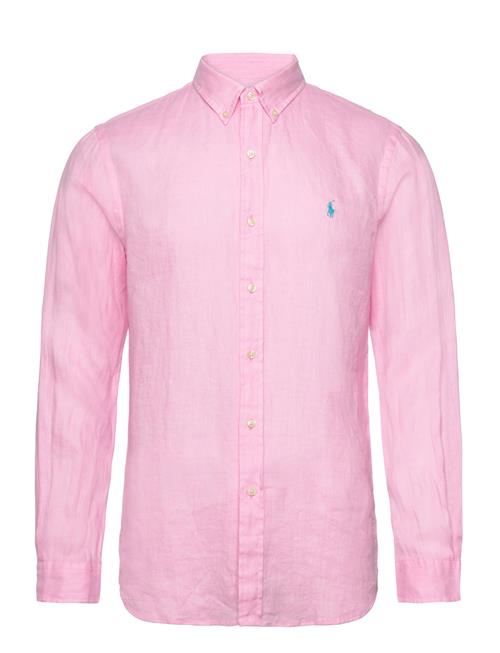 Slim Fit Linen Shirt Polo Ralph Lauren Pink