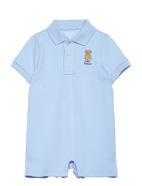 Polo Bear Soft Cotton Polo Shortall Ralph Lauren Baby Blue