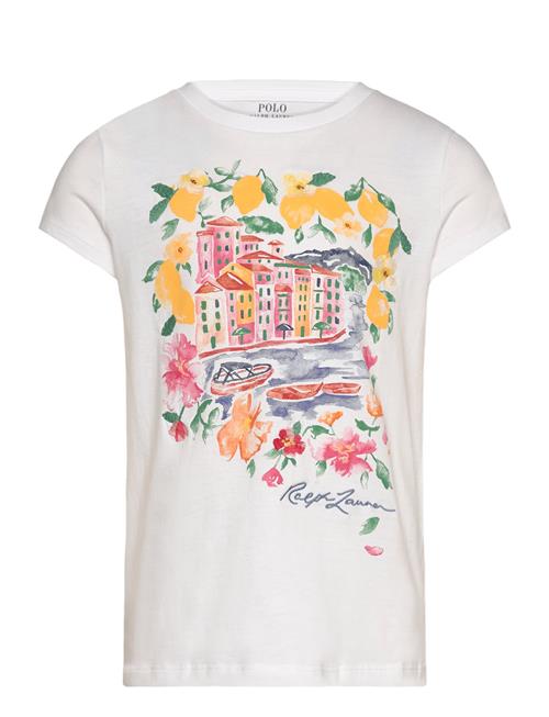 Cotton Jersey Graphic Tee Ralph Lauren Kids White