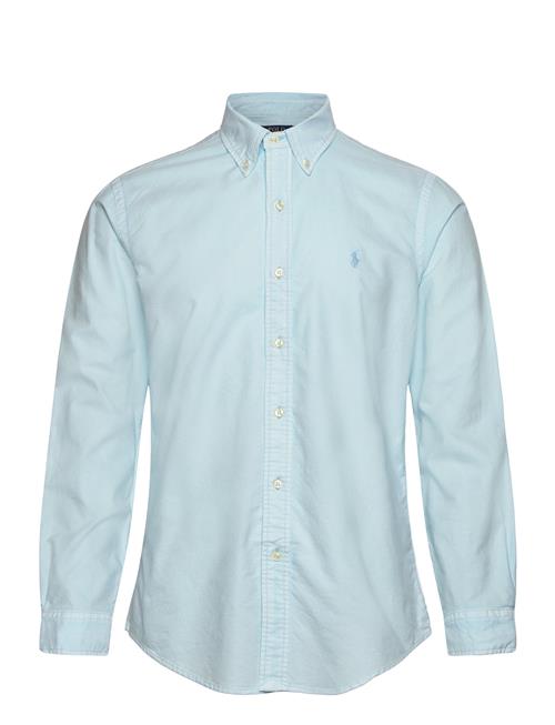 Custom Fit Mineral-Dyed Oxford Shirt Polo Ralph Lauren Blue