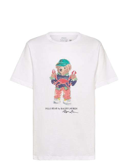 Polo Bear Cotton Jersey Tee Ralph Lauren Kids White