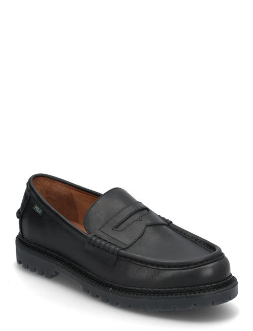 Jett Lug-Sole Leather Penny Loafer Polo Ralph Lauren Black