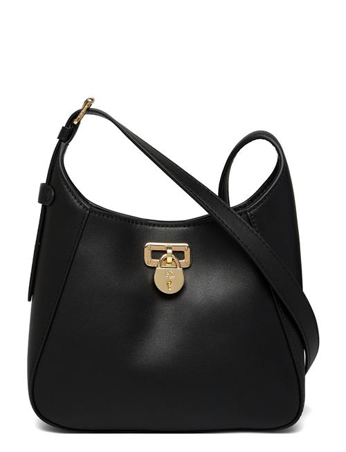 Leather Small Tanner Shoulder Bag Lauren Ralph Lauren Black