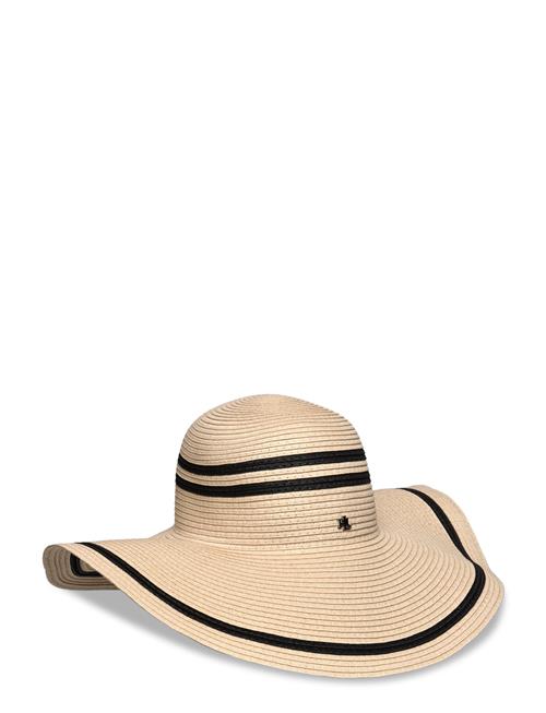 Striped Straw Sun Hat Lauren Ralph Lauren Beige