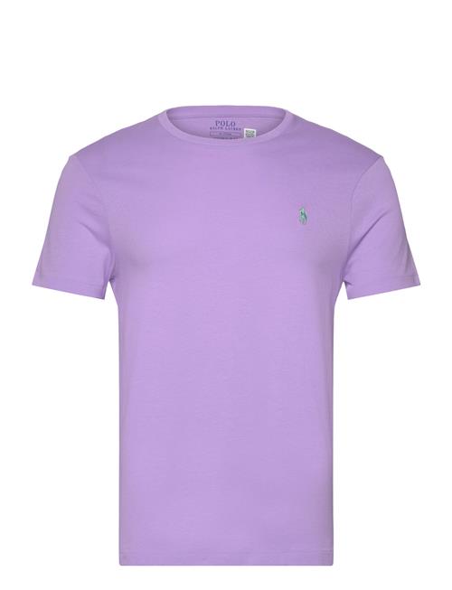 Custom Slim Fit Jersey Crewneck T-Shirt Polo Ralph Lauren Purple