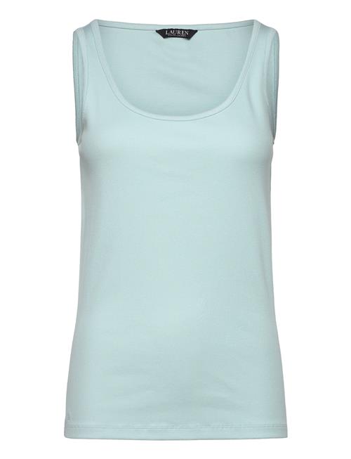 Cotton-Blend Tank Top Lauren Ralph Lauren Blue
