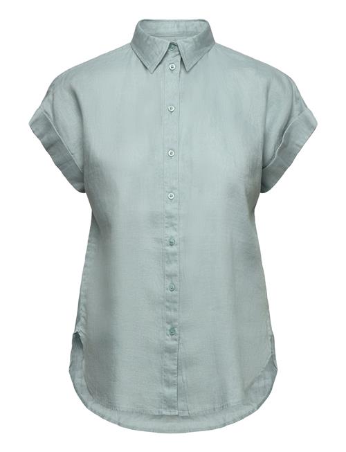 Relaxed Fit Linen Short-Sleeve Shirt Lauren Ralph Lauren Green