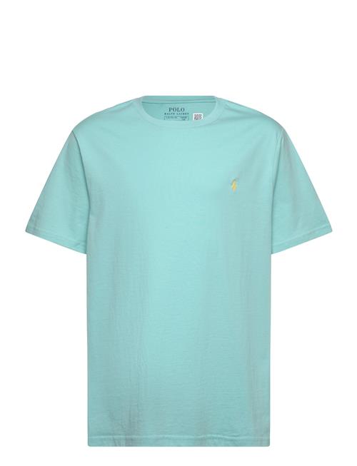 Cotton Jersey Crewneck Tee Ralph Lauren Kids Blue