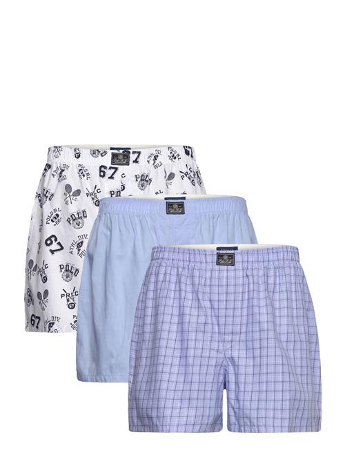 Cotton Boxer 3-Pack Polo Ralph Lauren Blue