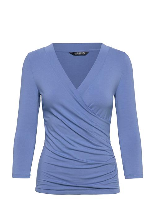 Surplice Jersey Top Lauren Ralph Lauren Blue