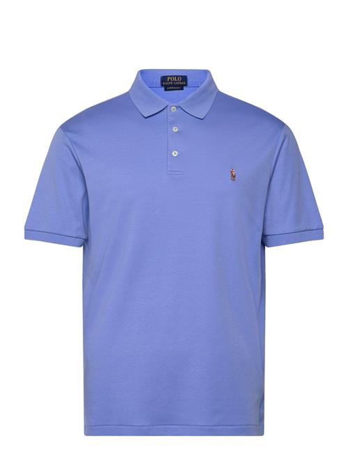Custom Slim Fit Soft Cotton Polo Shirt Polo Ralph Lauren Blue