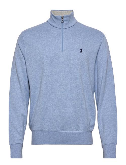 Luxury Jersey Quarter-Zip Pullover Polo Ralph Lauren Blue