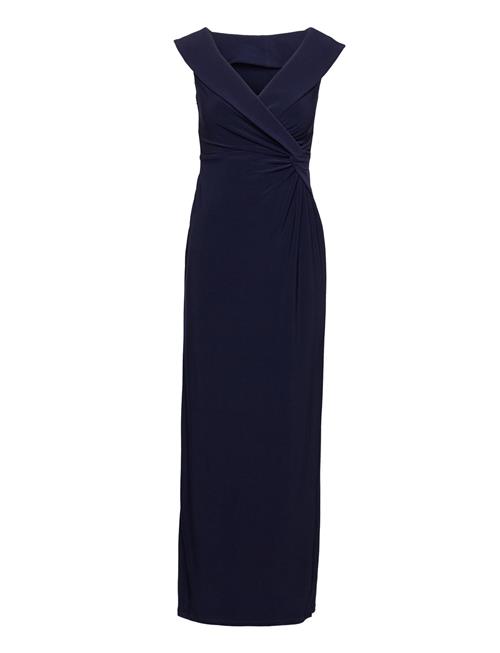 Jersey Off-The-Shoulder Gown Lauren Ralph Lauren Navy