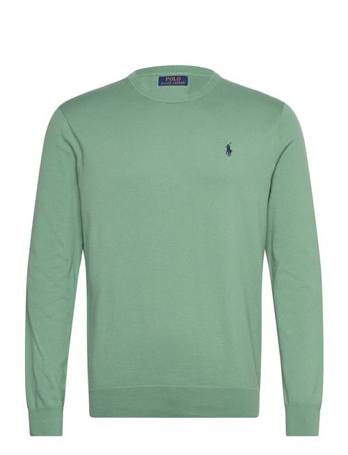 Slim Fit Textured Cotton Sweater Polo Ralph Lauren Green