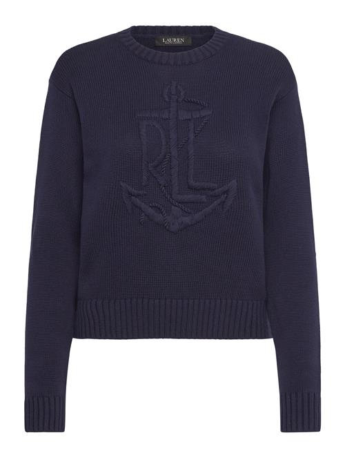 Anchor-Logo Combed Cotton Sweater Lauren Ralph Lauren Navy