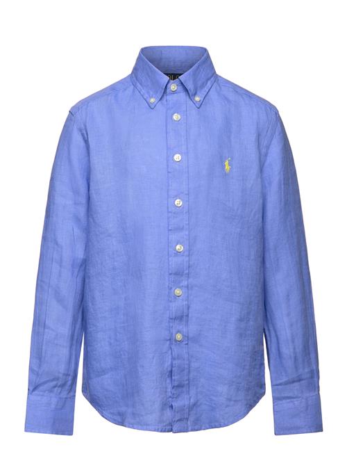 Linen Shirt Ralph Lauren Kids Blue