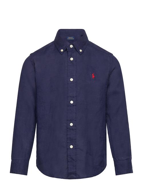 Linen Shirt Ralph Lauren Kids Blue
