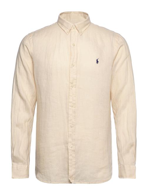 Slim Fit Linen Shirt Polo Ralph Lauren Cream